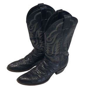 Vintage Justin 8313 Men's Black Western / Cowboy Boots, Size 10 B